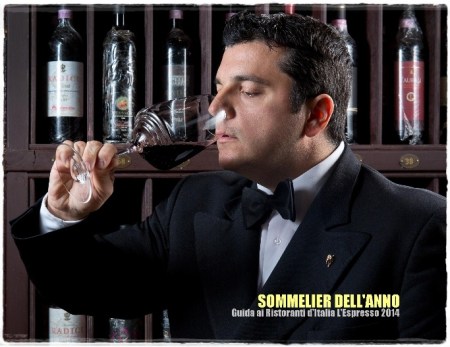 Angelo Di Costanzo Sommelier dell'anno L'Espresso 2014 - foto L'Arcante