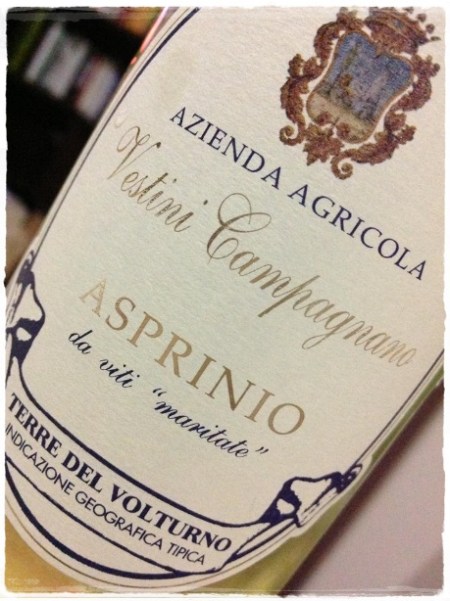 Terre del Volturno Asprinio 2012 Vestini Campagnano - foto L'Arcante