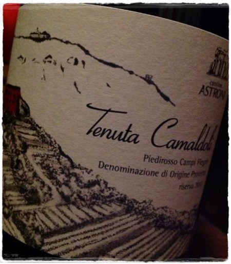 Piedirosso Campi Flegrei Riserva Tenuta Camaldoli 2011 Cantine Astroni - foto A. Di Costanzo