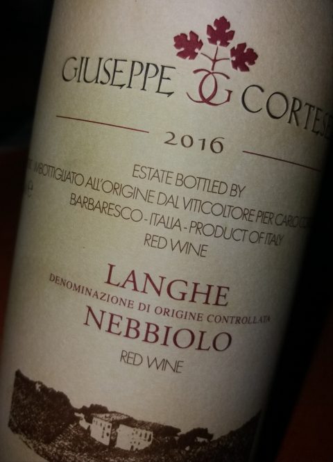 Langhe Nebbiolo 2016 Giuseppe Cortese - Fptp A. Di Costanzo