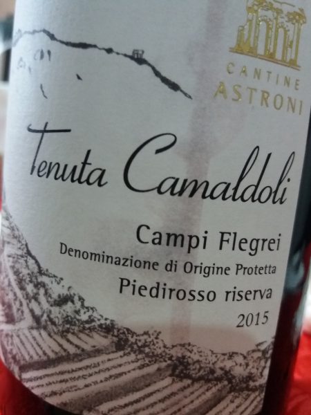 Campi Flegrei Piedirosso Riserva 2015 Tenuta Camaldoli Cantine Astroni - Foto L'Arcante